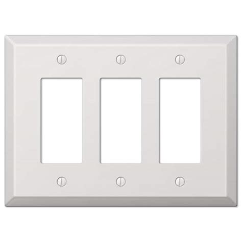 Leviton 88114 002-000 1-Blank Oversized Wall Plate, 1 Gang, 5-14 in L X 3-12 in W 0. . 3 gang oversized wall plate